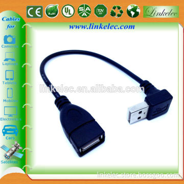 3ft 90 degree high quality Down angle USB AM TO USB AF cable